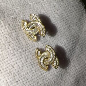 Elegant Gold and Silver Women's Earrings